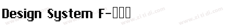 Design System F字体转换